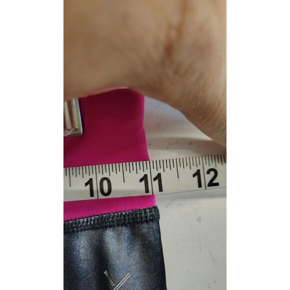Xersion Girls Cropped Pink and Black Leggings Small - Picture 9 of 9